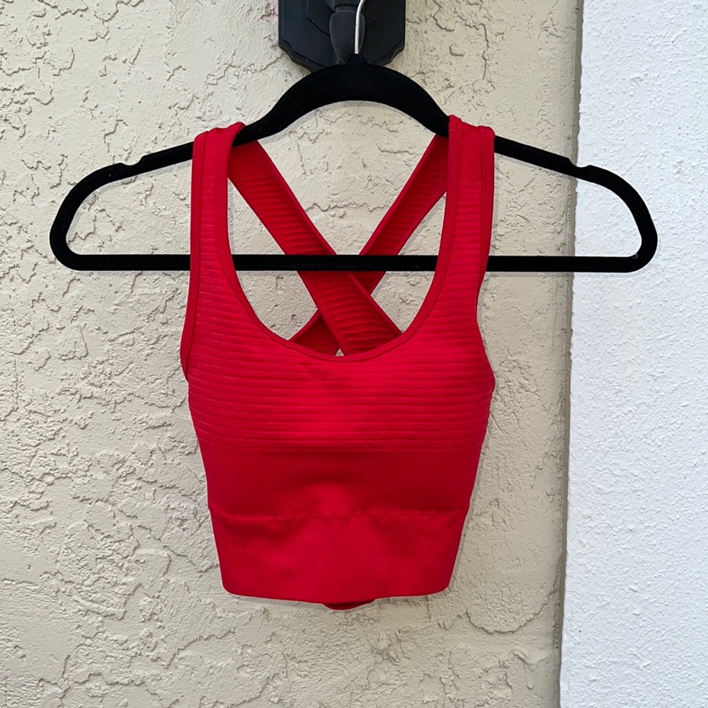 Alphalete Red Sports Bra 🌹